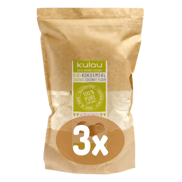 Kulau - BIO Kokosová múka - 3x1kg