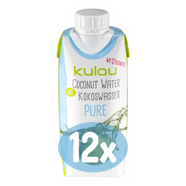 Kulau - BIO Kokosová voda PURE - 12x330ml