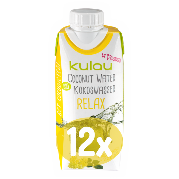 Kulau - BIO Kokosová voda RELAX - 12x330ml