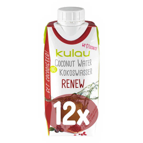 Kulau - BIO Kokosová voda RENEW - 12x330ml