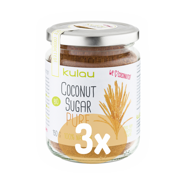 Kulau - BIO Kokosový cukor - 3x150g
